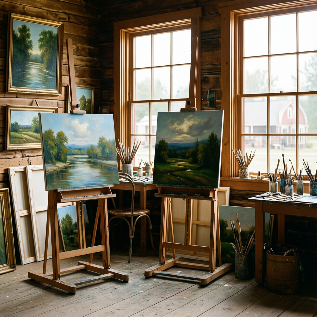 Local art studio interior in Brooksville