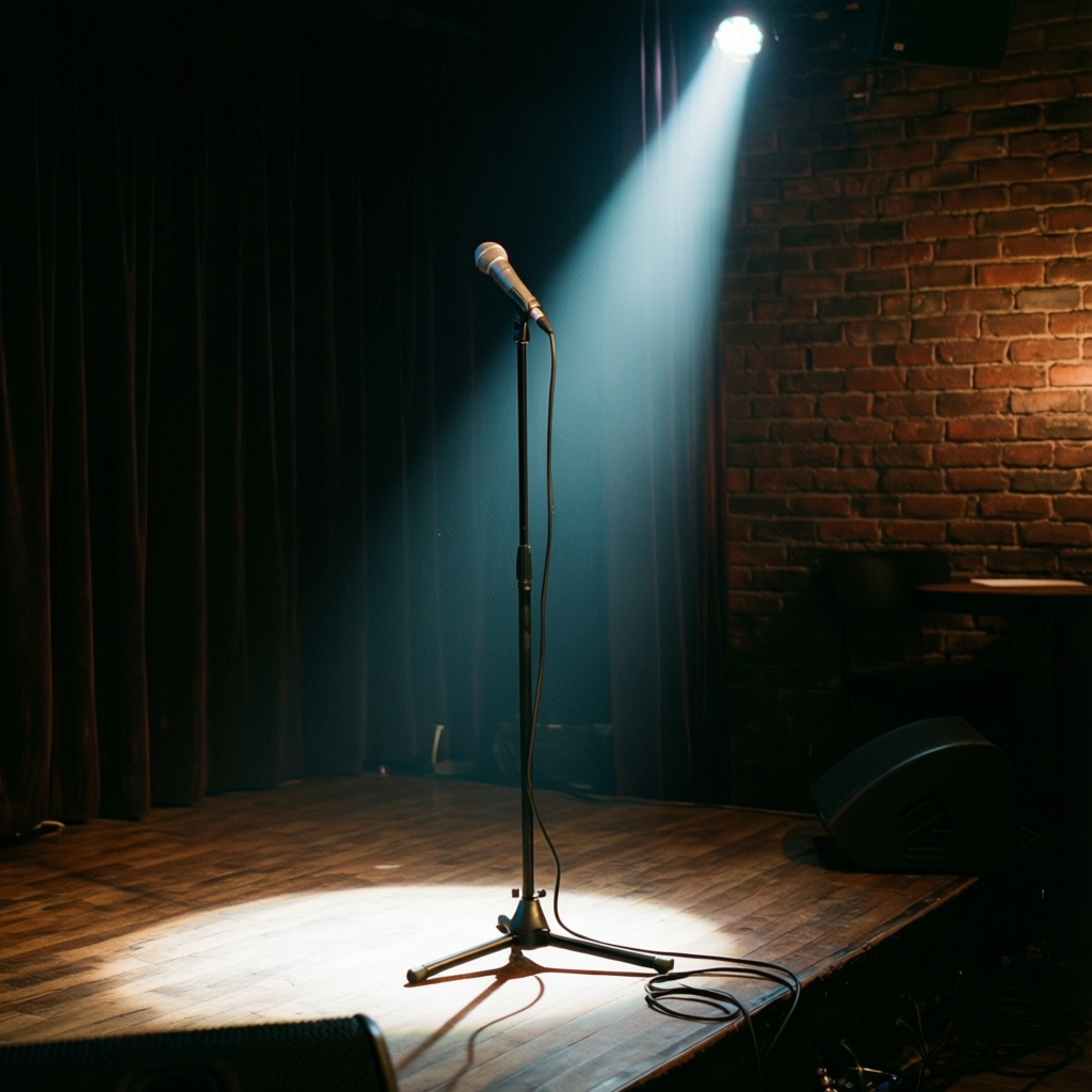 Stand-up comedy stage at Spring Hill Comedy Night